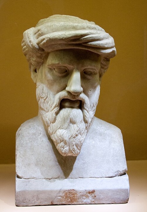 Pythagoras (a roman copy of a greek bust)